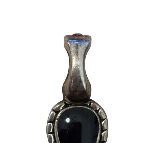 Vintage Double-Sided Cross Black and Teal 2.75" Long - Picture 6 of 13